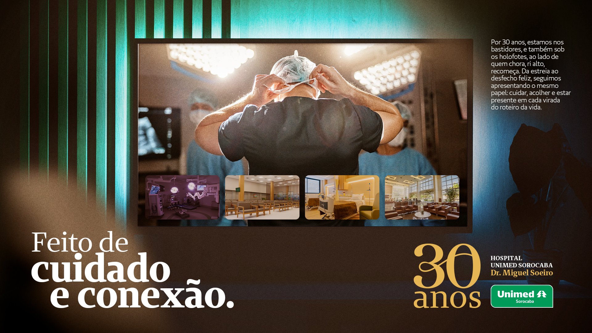 Feito de cuidado e conexão. 